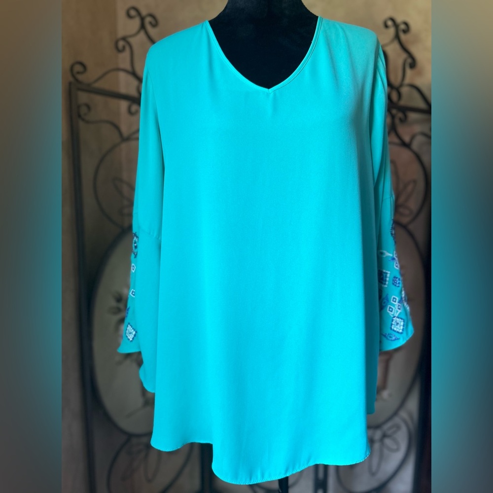 Cato women’s 14/16W green blouse